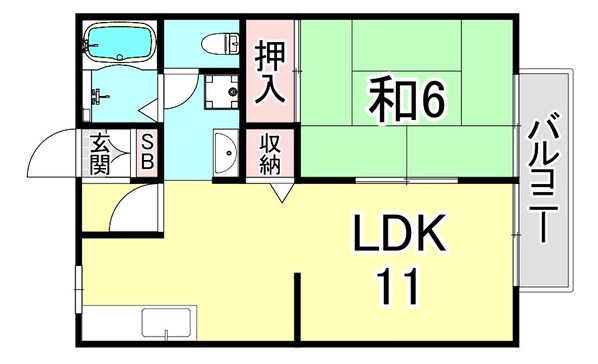 ブランミュール甲子園口の物件間取画像